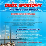 OBÓZ SPORTOWY - Wieleń Zaobrzański 15-24.08.2018r