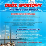 OBÓZ SPORTOWY - Wieleń Zaobrzański 15-24.08.2018r